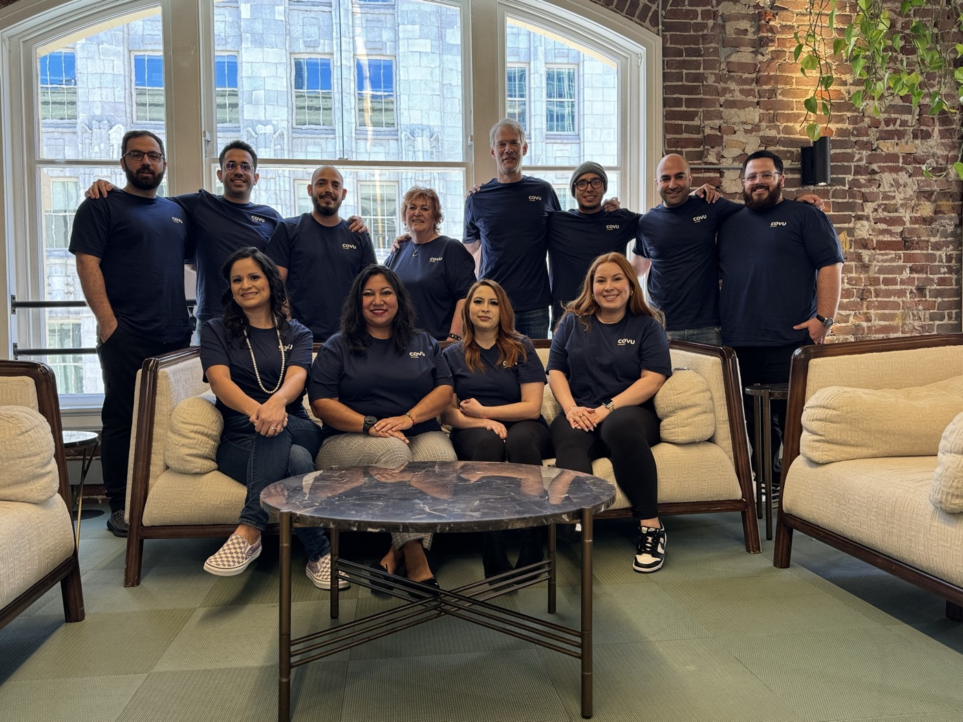 The COVU team at the office